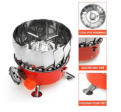 Outdoor Round Windproof Camping Stove | FUSION SHOP