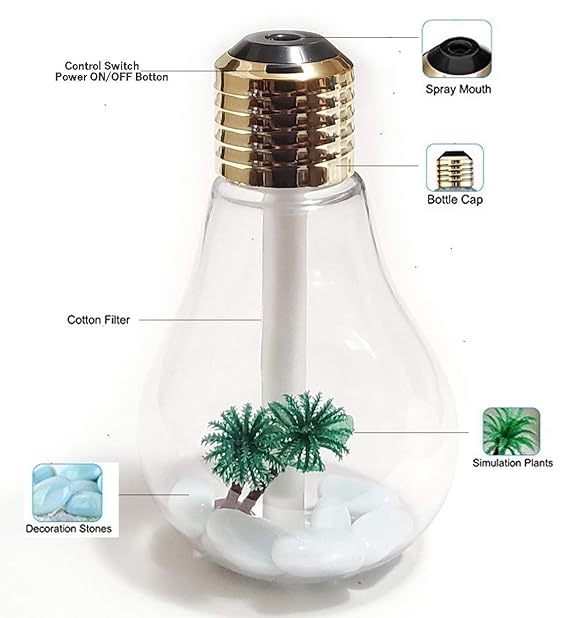 Usb Air Humidifier Bulb Design|FUSION SHOP