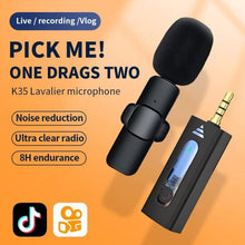 Ultimate K35 Professional Vlogging High Quality Collar Wireless Microphone|FUSION SHOP