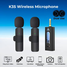 Ultimate K35 Professional Vlogging High Quality Collar Wireless Microphone|FUSION SHOP